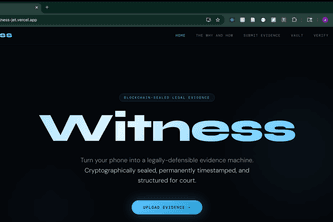 Witness - Hack(H)er413 winning project